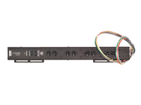 FOUR CIRCUIT SEQUENCED 80 AMP POWER DISTRIBUTION SYSTEM WITH REMOTE CONTROL CAPABILITY